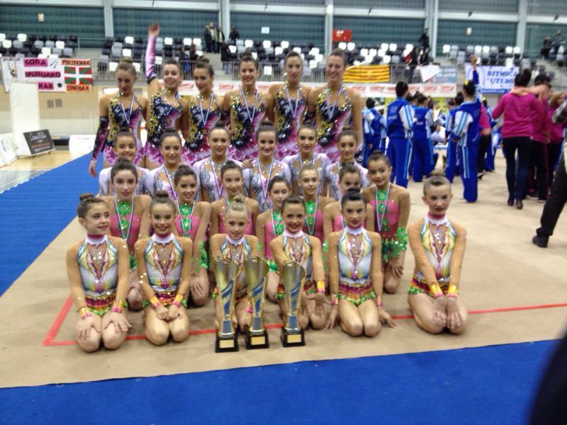 Tres podios de Alaia en el  VI Trofeo Nacional de Gimnasia R&iacute;tmica de Conjuntos&quot;Ayuntamiento de Utebo&quot;